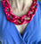 Collar de eslabones color Magenta