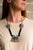 Collar plat obsc con verde militar, naranja, azul rey y blanco