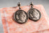 Aretes monedas plateado