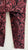 Pantalon Negro con estampado garigoleado Rojo