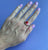 Anillo Ying-Yang Rosa con Rojo en base dorada